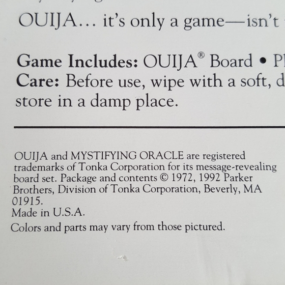 🔴Vintage 1992 Ouija Mystifying Oracle Board Game - Picture 8 of 8
